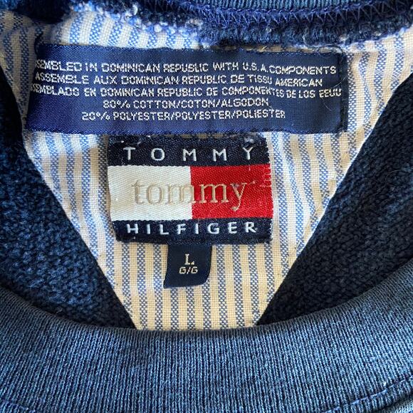 Tommy Girl Tommy Hilfiger Blue Crewneck Sweatshirt - Women's SIze L - Picture 3 of 4